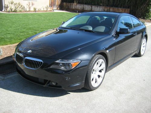 2005 bmw 645ci black sapphire metallic