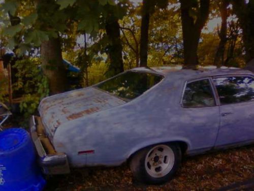 1974 chevy nova custom 2 door + 350 4 bolt main project/collector