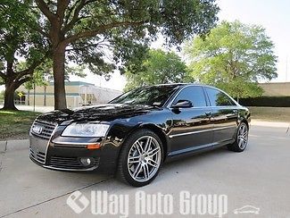 2007 audi a8 black 6.0l w12 rare msrp $137,270  2 keys b&amp;o sound texas car