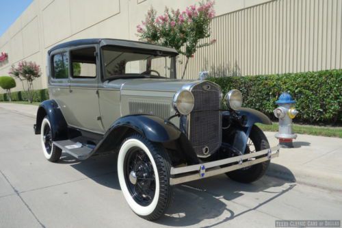 1931 ford model a tudor sedan - antique fomoco classic - parade ready - video