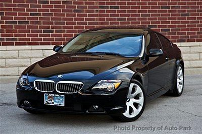 06 bmw 650i sport pkg navigation hid parking sensors panoramic sunroof black