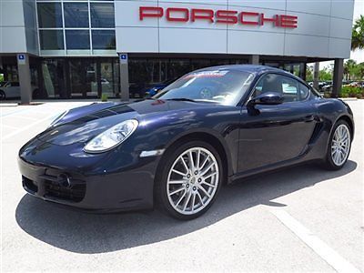 2007 porsche cayman 2.7l 5 speed midnight blue certified 239-225-7601