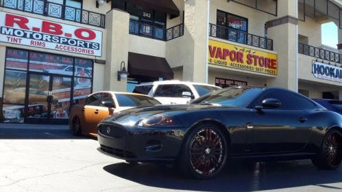 2009 jaguar xk clean black on black forgiato wheels custom low miles