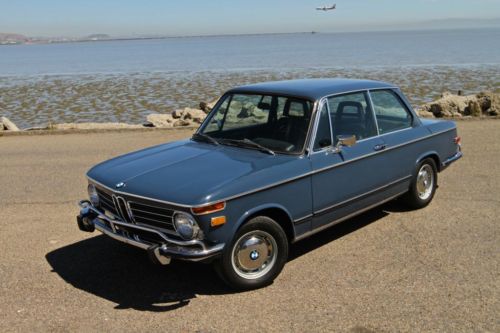 1973 bmw 2002tii riviera blue 2 owners calif car original cond factory am radio