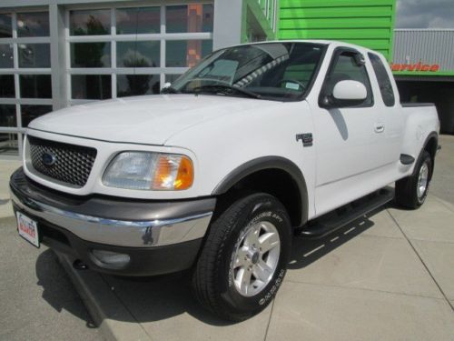 Fx4 white 4x4 1 owner 43000 miles v8 4wd linex bed liner no rust truck we financ
