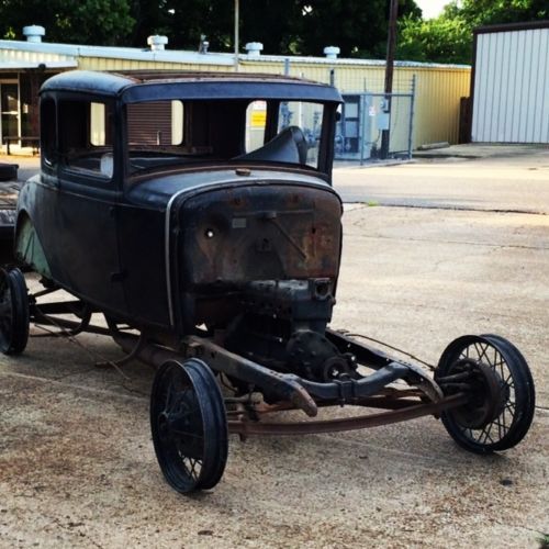 1931 ford model a coupe, barn find hot rod project, rat, 31, street rod flathead