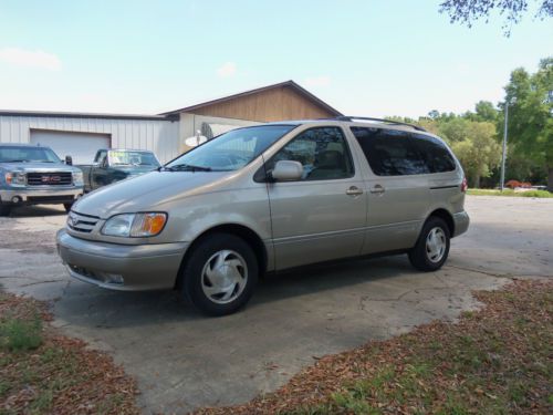 2001 toyota sienna xle mini passenger van 5-door 3.0l low hours leather great!!!