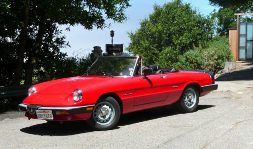 California car, red spider, good condition, well maintained, clean