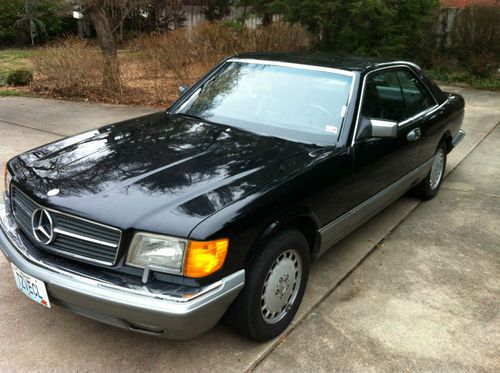 88 mercedes benz 560sec 2 door coupe | black 5.6l v8 | 1 owner | 105k orig miles