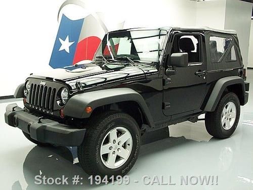 2012 jeep wrangler sport convertible 4x4 6-speed 18k mi texas direct auto