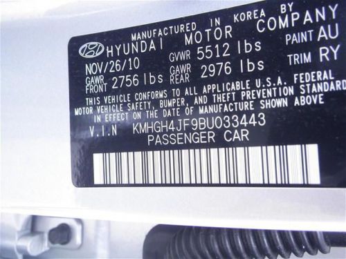 2011 Hyundai Equus Signature, US $33,220.00, image 24