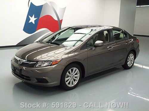 2012 honda civic ex sedan auto sunroof alloys 15k miles texas direct auto