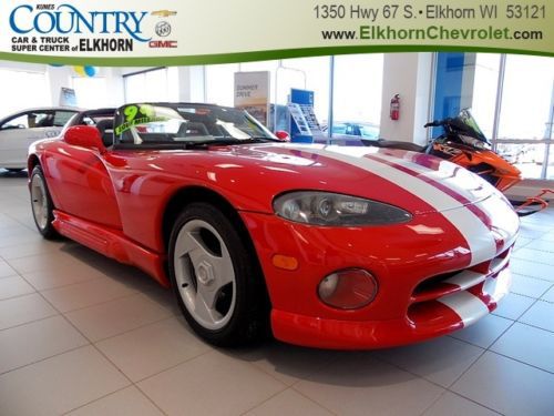 Rt/10 convertible 8.0l am/fm radio cassette power steering 4-wheel disc brakes
