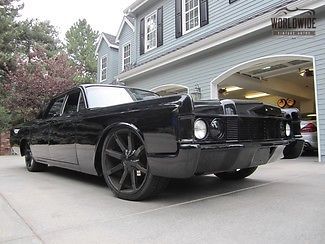 1968 lincoln continental custom! triple black! one of a kind! full restoration!