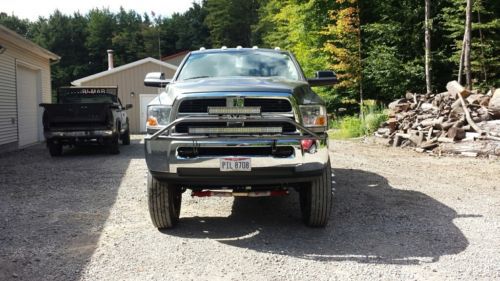 2011 RAM 3500 CREW CAB DUALLY 4X4 DIESEL LIFTED SEMI WHEELS DODGE LOW MILES, US $57,000.00, image 5