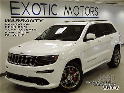 2014 jeep grand cherokee srt-8 4wd! nav rear-cam pano 20whls a/c&amp;htd-sts waranty