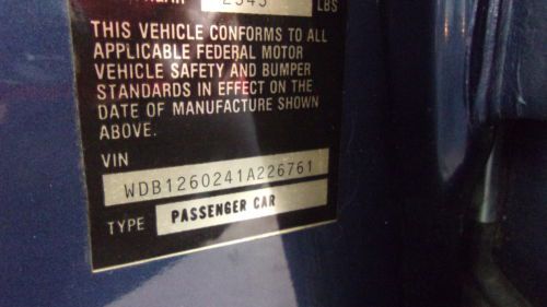 Mercedes-Benz 300SE European Spec Sedan W126 50K miles Auto 6 Cylinder Gas, US $6,500.00, image 35