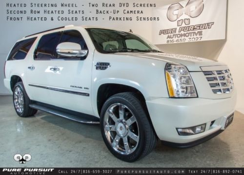 Escalade esv factory certified 22 heated steering rear heated backup bsm bt sat