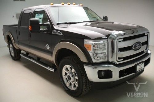 2013 lariat crew 4x4 fx4 navigation sunroof leather heated 20s aluminum diesel