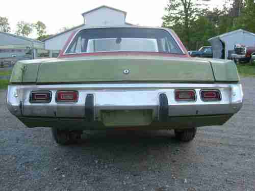 1973 Dodge Dart Swinger Project/Parts Car w/ Title Mopar Scamp, image 8