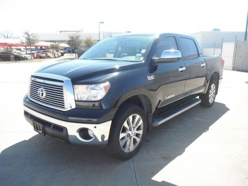 2010 toyota tundra 4wd crew max 5.7l v8 leath roof navi 1 owner