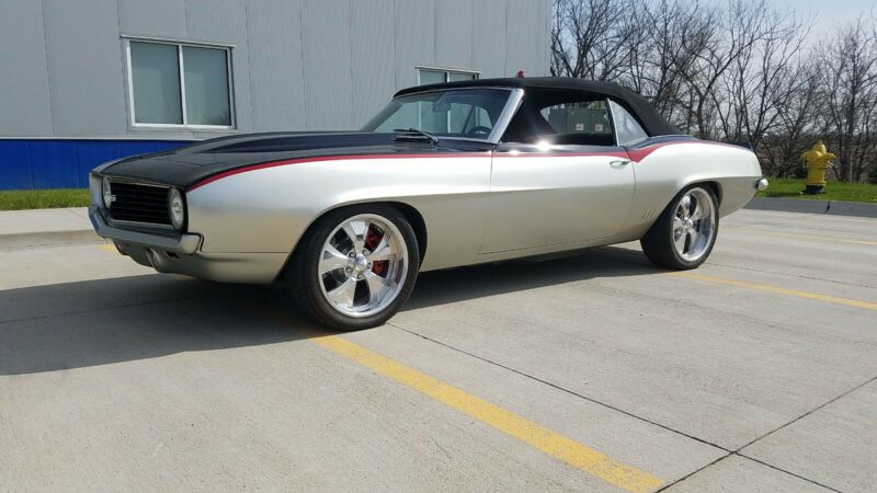 1969 chevrolet camaro silver w red stripe