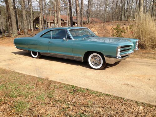 1966 pontiac bonneville sport coupe p/w, buckets, a/c, headers, holley edelbrock