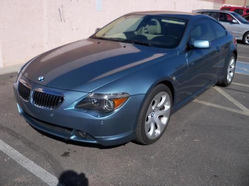 Beautiful atlantic blue 2006 bmw 650i