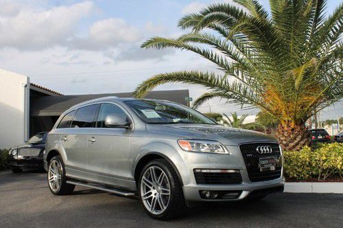 Audi q7 4.2l quattro loaded! s-line! tech pkg! 21 wheels! pano! alcantara!