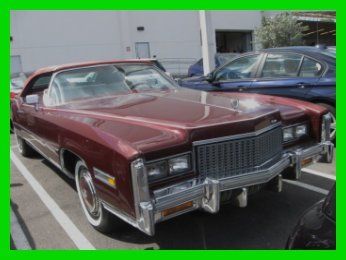 76 classic caddy convertible *6-pass leather seating *whitewall tires *florida