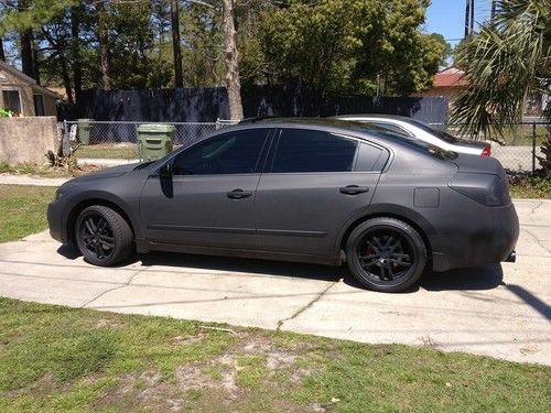 2008 nissan altima s sedan 4-door 2.5l (custom) (flat gunmetal) or (stock black)