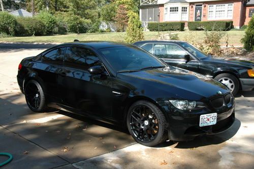 2008 bmw m3 coupe - 6-speed - beautiful jet black over fox red interior!