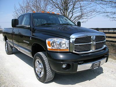 One owner 2006 dodge ram 3500 quad cab long bed 5.9l cummins 4x4 laramie nav
