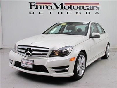 Arctic white sport sedan warranty financing best price deal c300 used 12 loaded