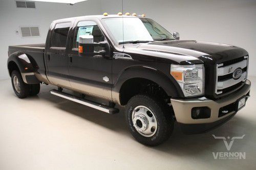 2013 drw king ranch crew 4x4 navigation sunroof leather heated v8 diesel