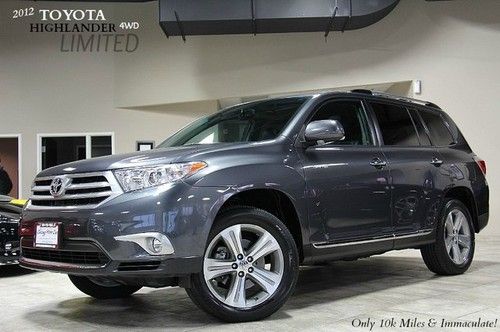 2012 toyota highlander limited edition only 10k miles loaded &amp; pristine 4wd wow$
