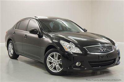 7-days *no reserve* '11 g25 x awd xenon back up factory warranty 1-owner save $