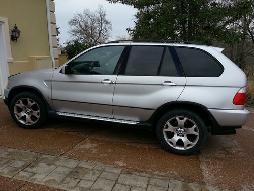 Bmw x5 4.4 8cyl silver sport package clean great car blk lthr int perfect