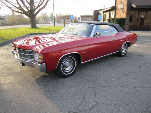 1971 chevelle malibu 307 convertible 68k original miles survivor # matching nice