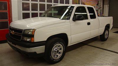 No reserve in az - 2007 chevy silverado 1500 work truck 4x4 ext cab short bed