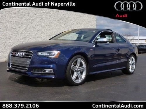 S5 quattro premium plus navigation 6speed cd heated leather 10k miles must see!!