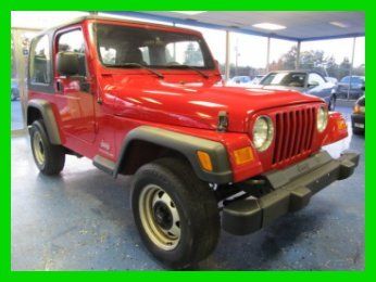 2003 jeep wrangler manual 4 wheel drive standard 5 speed 1 owner hardtop 2 dr