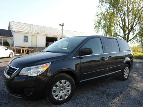 2011 volkswagen routan s mini passenger van 4-door 3.6l flood salvage car