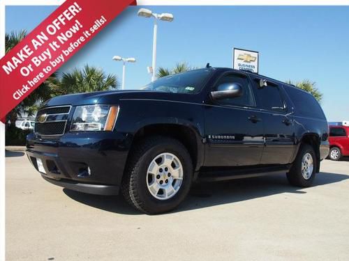 2009 chevrolet suburban flexfuel we finance!  3rd row