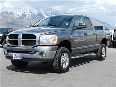 Quad cab slt laramie 4x4 5.9 cummins diesel shortbed low miles bedliner