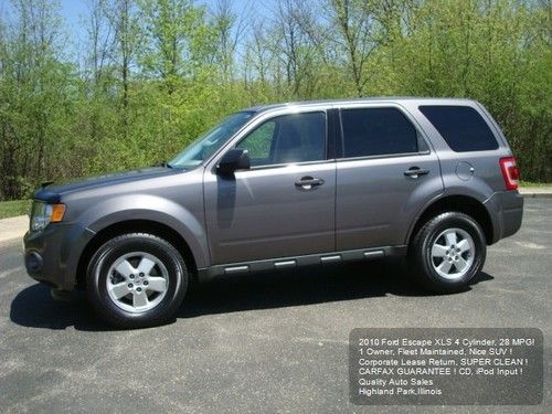 2010 ford escape 1 owner corporate lease cd/ipod input 4 cylinder carfax cert !