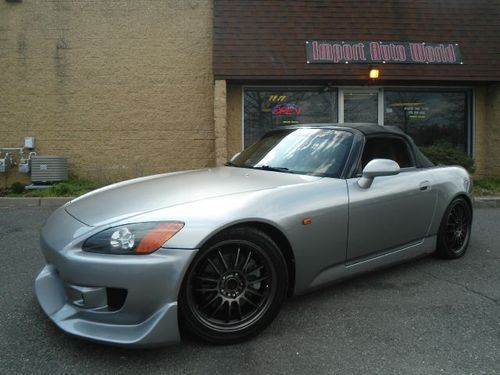 2000 honda s2000 w/custom upgrades, free warranty, must see, low price