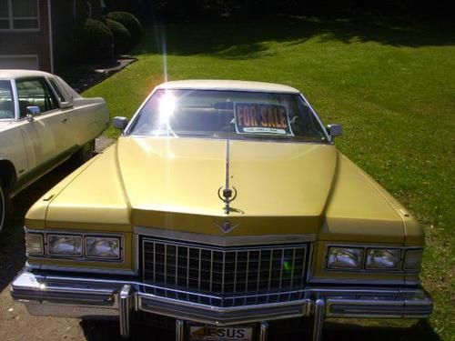 1976 caddilac couple deville 48,000 actual miles excellent condition