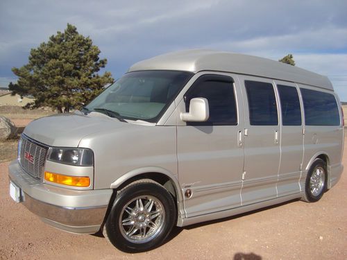 2007 gmc awd explorer luxury high top conversion van, savana all wheel drive