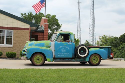 1954 chevy 3100 short bed step side truck, rat rod, patina